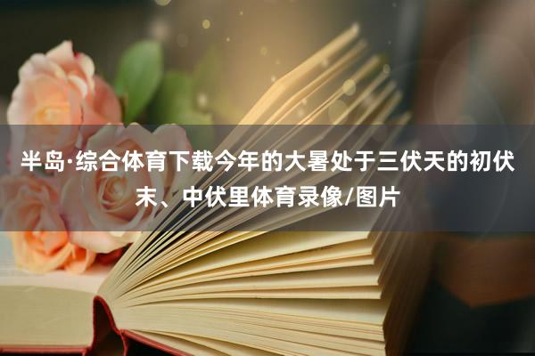 半岛·综合体育下载今年的大暑处于三伏天的初伏末、中伏里体育录像/图片