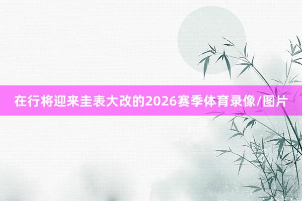 在行将迎来圭表大改的2026赛季体育录像/图片